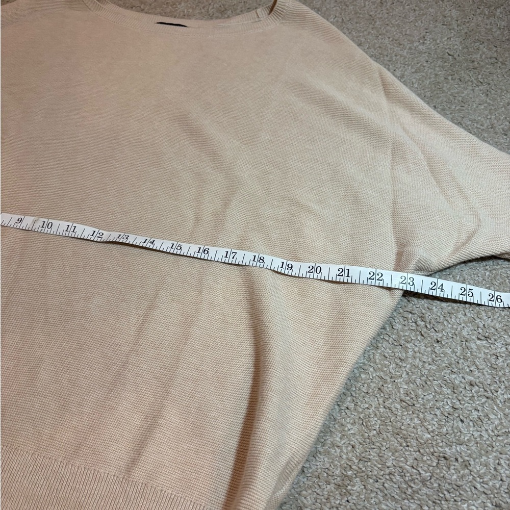Quince Size M Cream Batwing Womens Sweater - Picture 7 of 8